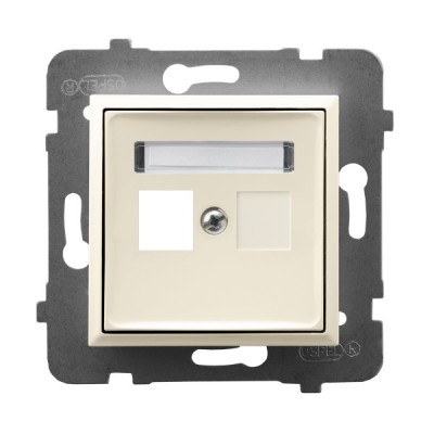 Obudowa gniazda pojedynczego typu Keystone prosta Obudowa gniazda pojedynczego typu Keystone prosta